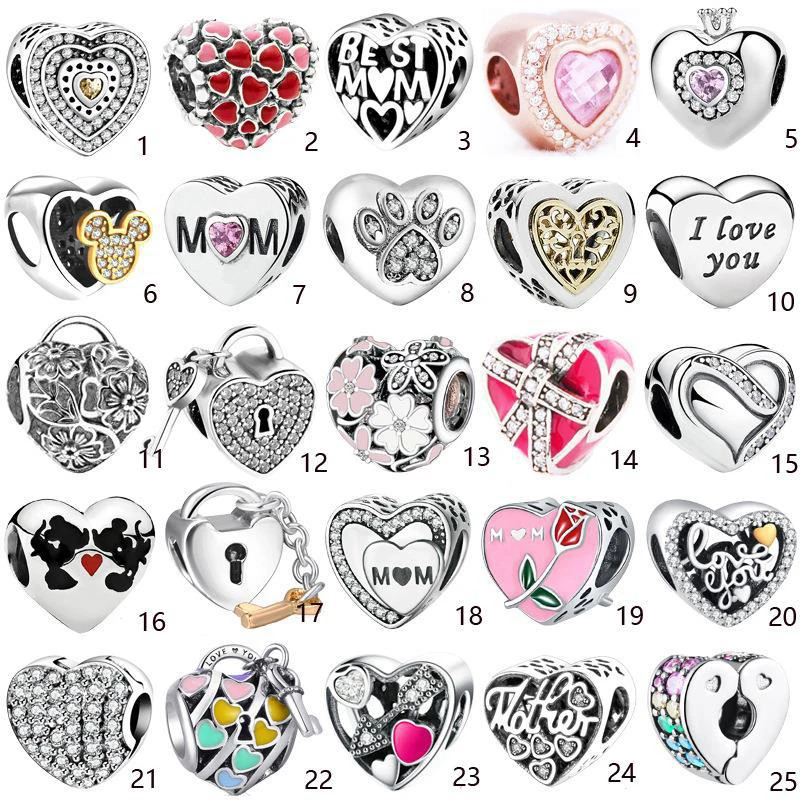 

Винтажные эмалированные бусины в форме сердца 10 шт. для браслета «сделай сам»