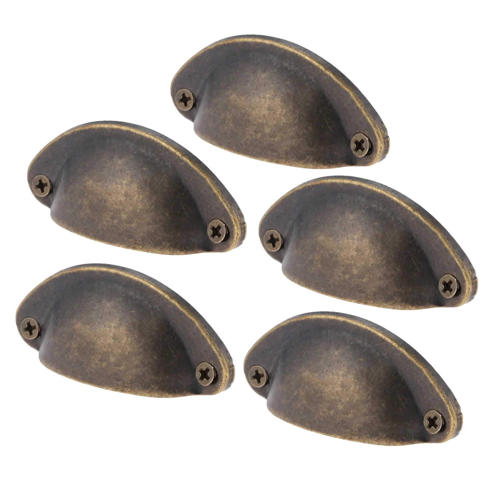 

Ручки для шкафов 5 шт. Античная бронза/белый/черный цинковый сплав 50x20 мм