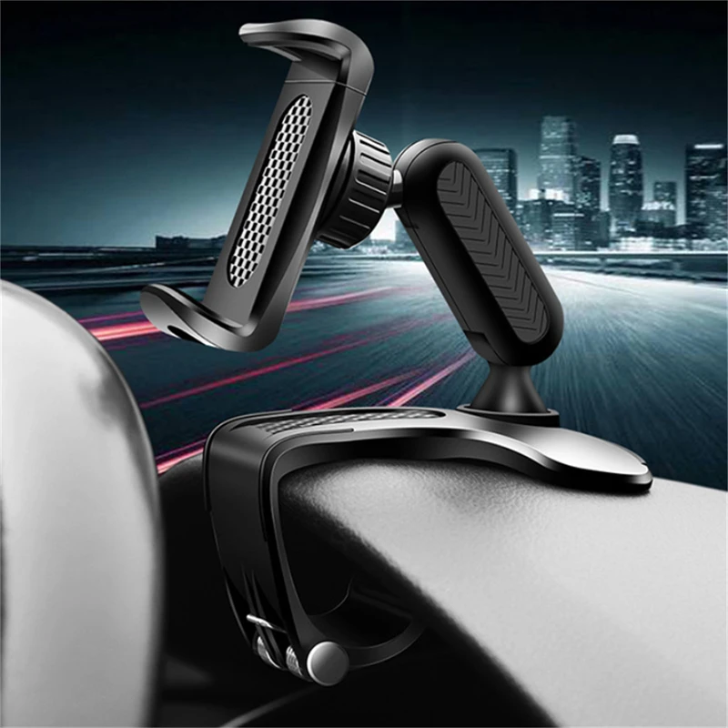 

Universal Car Dashboard Phone Holder Auto Mobile Phone Mount GPS Bracket Adjustable 360° Cellphone Stand Car Accessories Holder