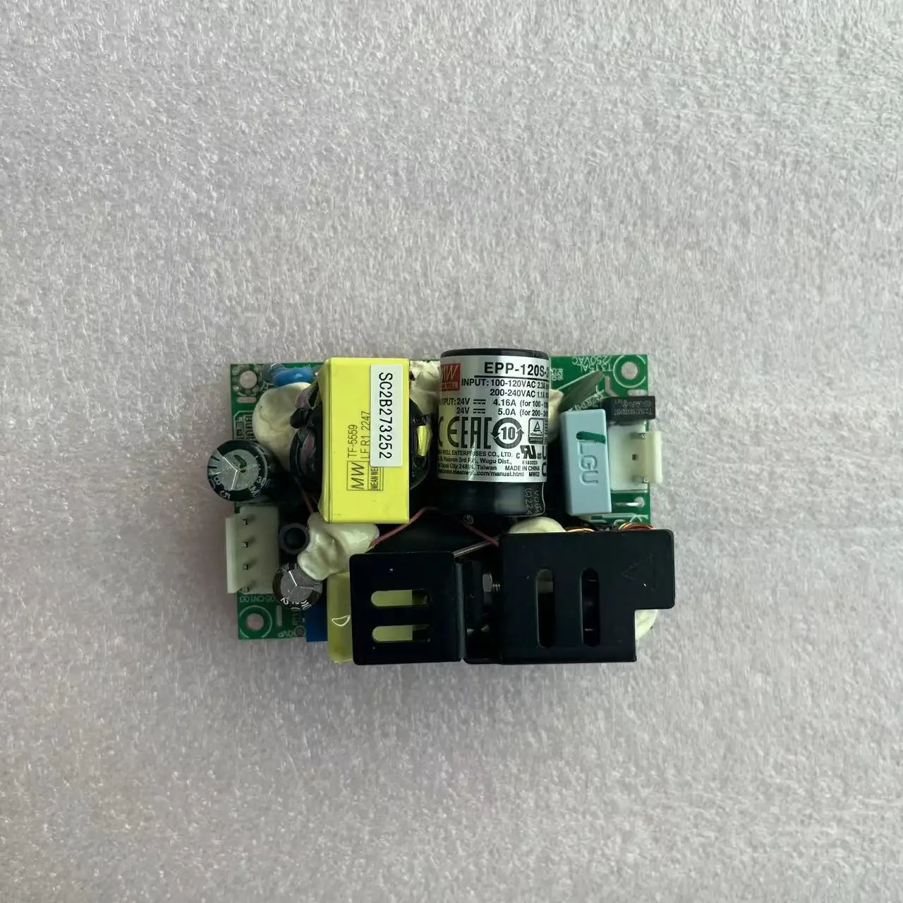 Фото Тайваньский блок питания Mingwei PCB EPP-120S-12/15/24/27/48V с PFC и низкими потерями энергии №4