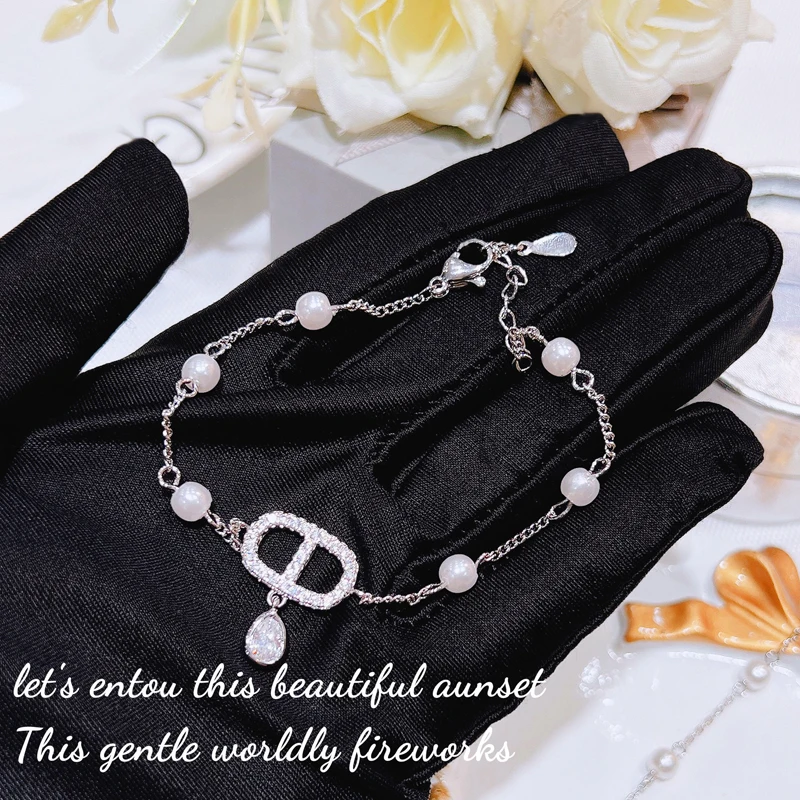 Изысканный минималистичный дизайн браслет инкрустация сверкающий маленький