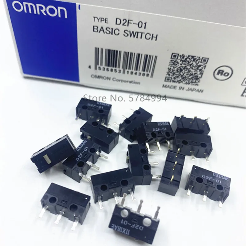 

Free shipping 10-500PCS 100% new original OMRON mouse micro switch D2F-01 1.47N gold contacts