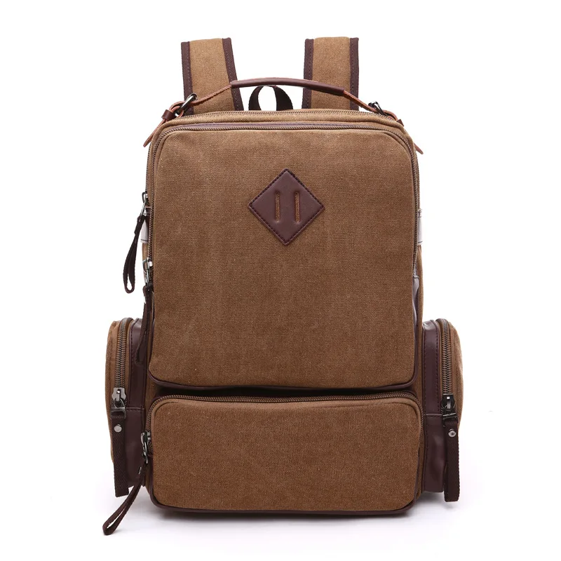 

Винтажный холщовый рюкзак XZAN, школьный ранец для мальчиков-подростков, дорожные сумки, вместительный мужской портфель для ноутбука