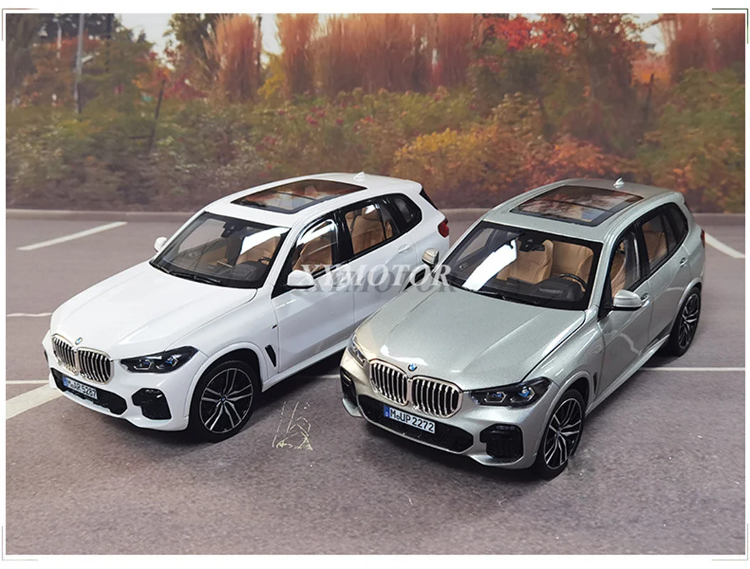 

1:18 For BMW X5 40i 2019 G05 Diecast Car Model SUV Toys Boy Girl Gifts White/Silver Gifts Display Collection Ornaments