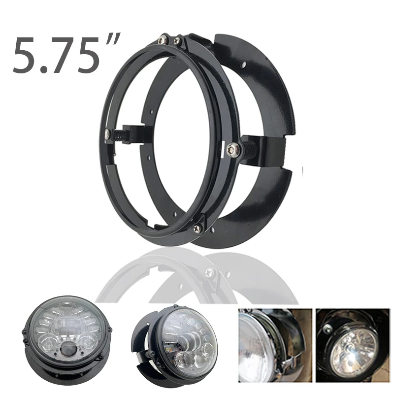 

5 3/4'' headlamp Bracket Ring for 5.75" Round LED Headlight Motorcycle Stainless steel Motorcycle Accessories.