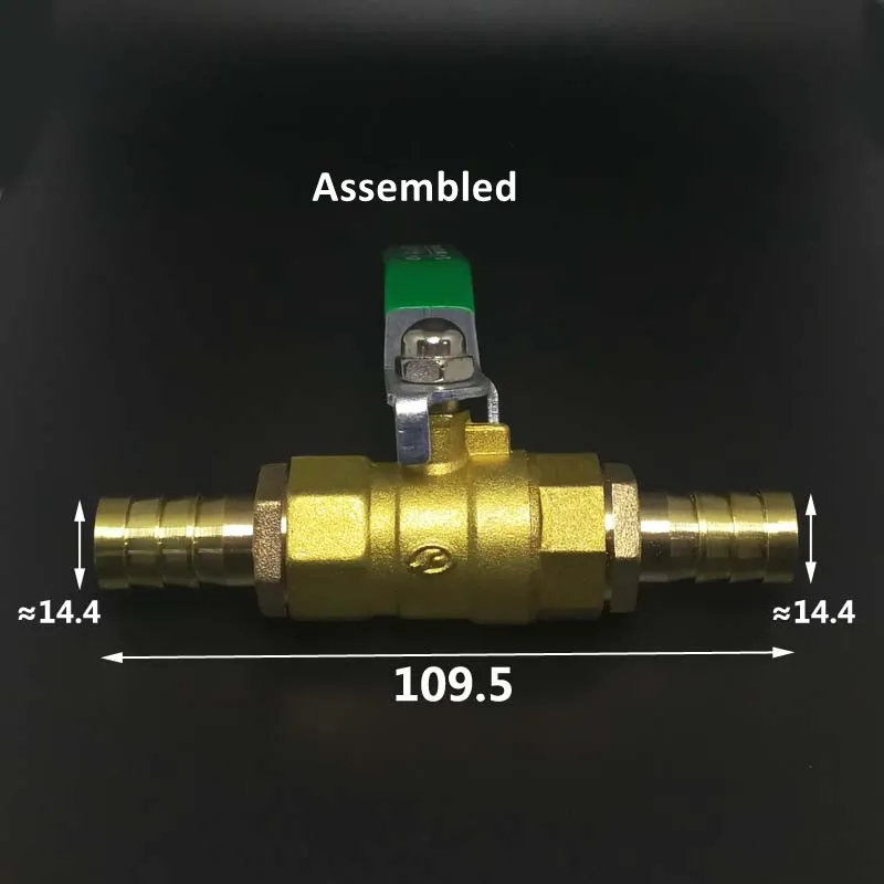 4/6/8/10/12/14/16/19/25/32/40/50 мм шланговый штуцер с красной ручкой линейный латунный шаровой