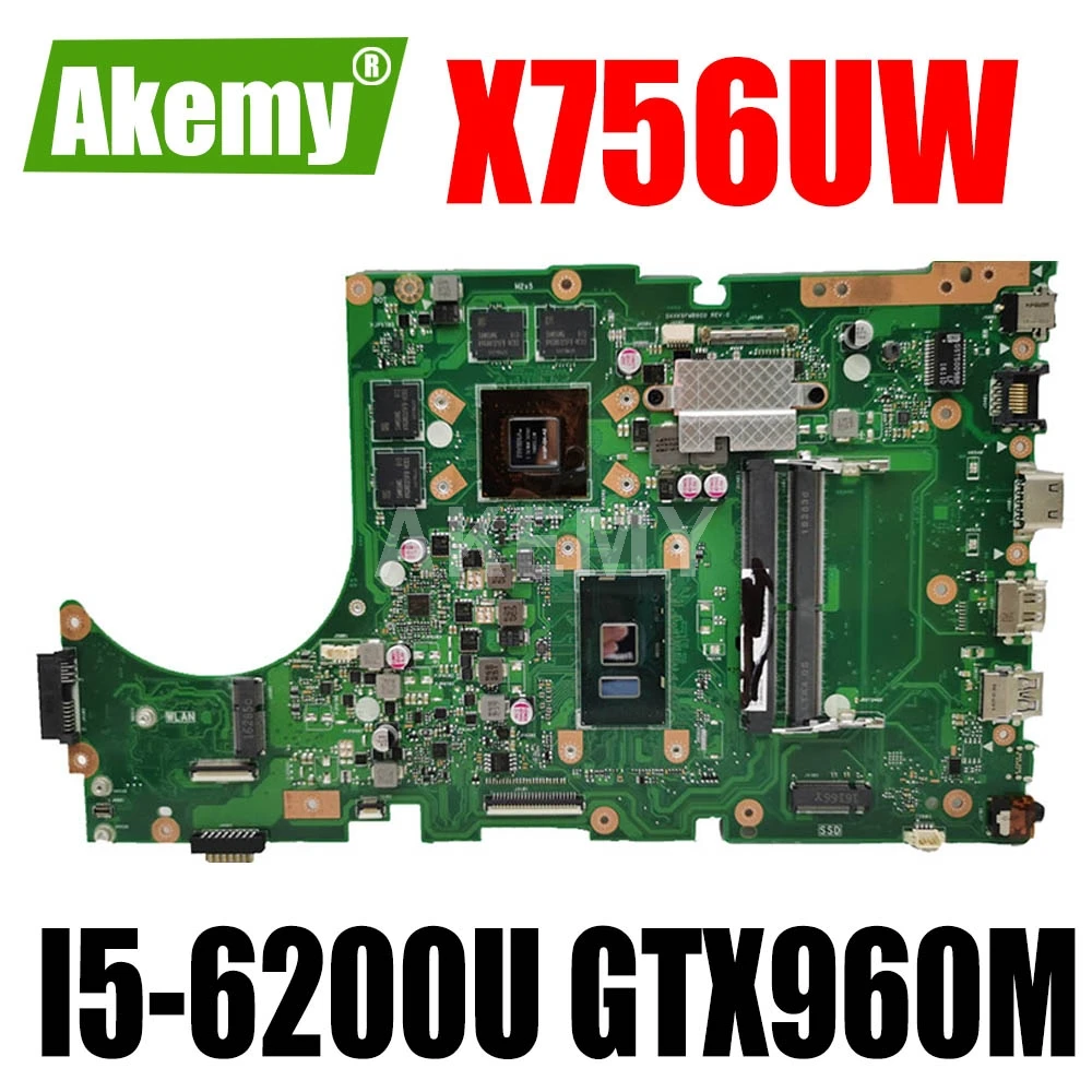 

Материнская плата 90NB0C40-R02000 для ASUS X756UX X756UW X756UQ