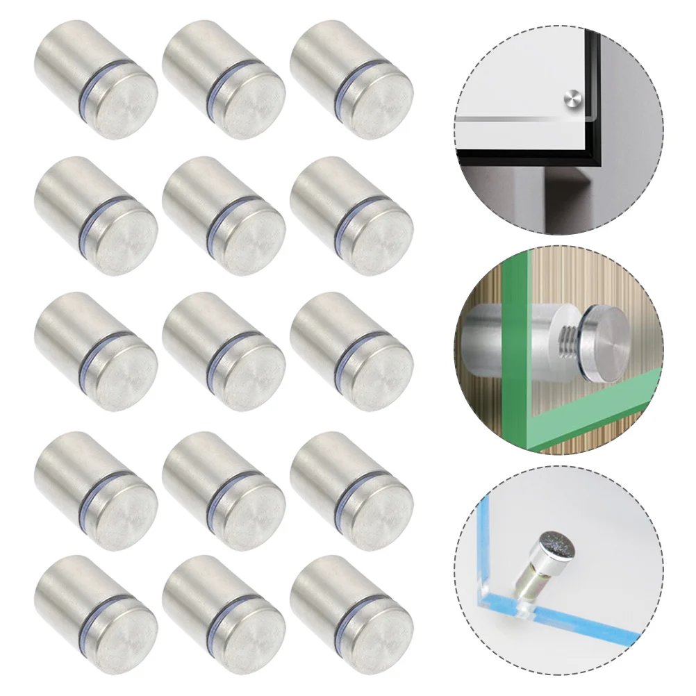 

20 Pcs Advertising Pin Support Nail Metal Brackets Picture Glass Decorative Frame Glasses Holder Stand Standoff