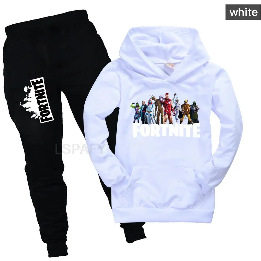 2 шт./комплект детский спортивный свитшот с капюшоном и штаны | Багаж сумки