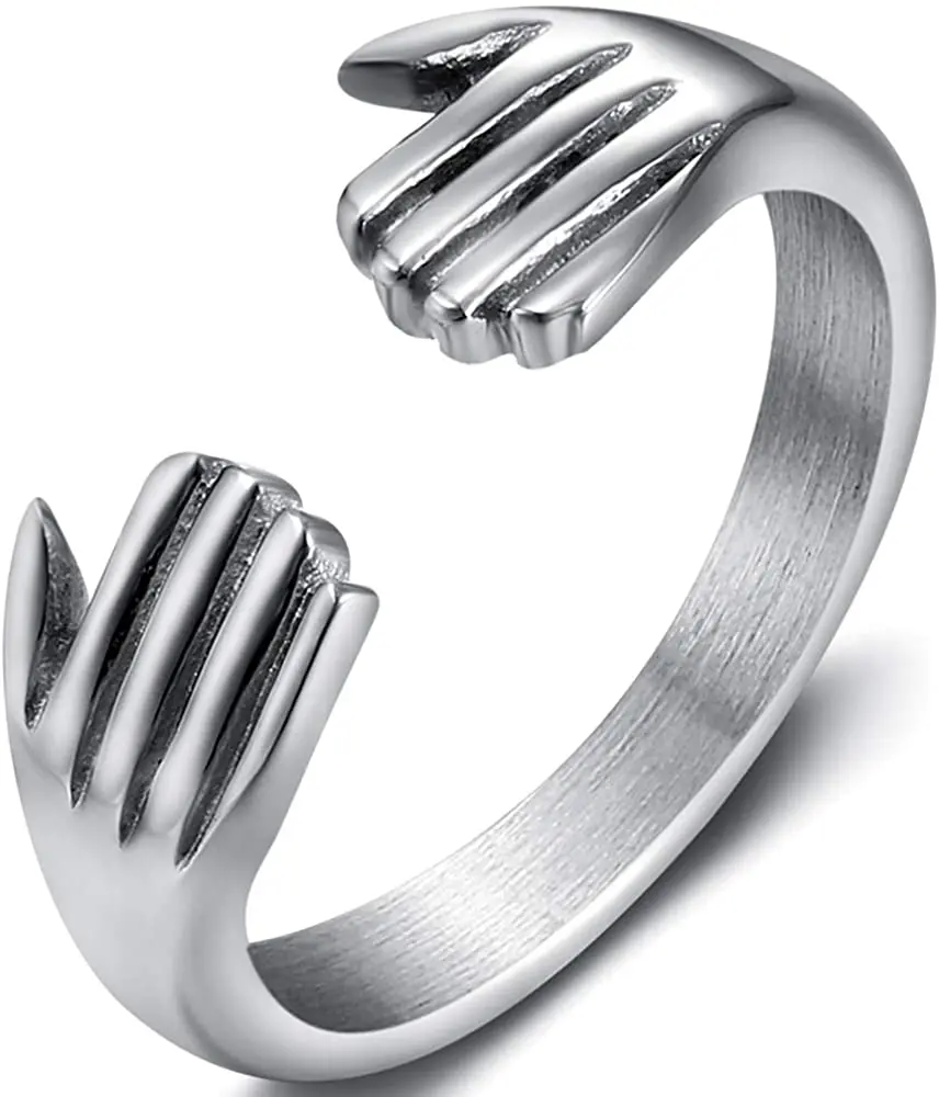 

Ювелирные изделия Jude из нержавеющей стали, обнимающие руки, стиль объятий, свадебное обещание, годовщина