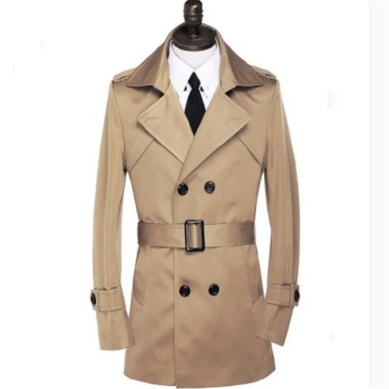 

Тренчкот мужской, Мужское пальто, новинка 2020, дизайнерская облегающая сексуальная одежда, деловая Длинная Верхняя одежда для мужчин, бесплатная доставка