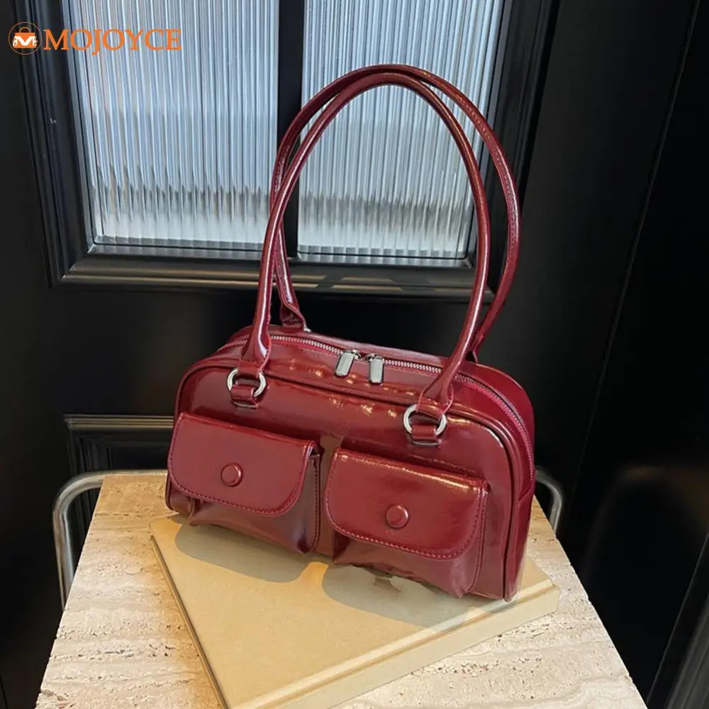 Женская сумка-хобо из ПУ кожи с несколькими карманами