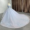 JANCEMBER Quinceanera Dresses Ball Gown Lace Flowers Vestidos De 15 Años 2023 Blue Pearls DY6530 Vestito Da Ragazza Di Fiori 4