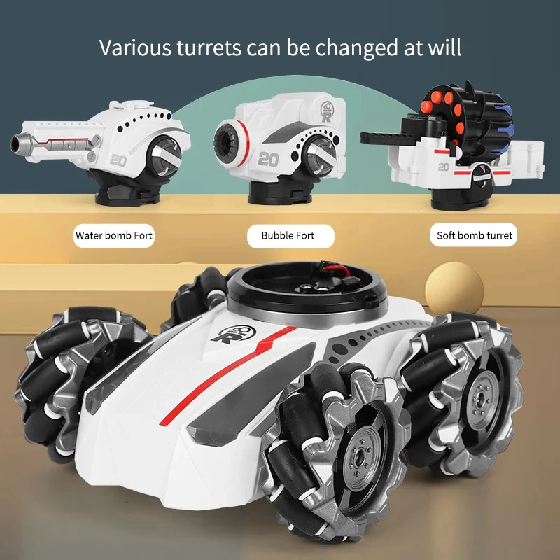 2022 New 2.4G 4WD Remote Control Tank RC Car Watch Gesture Sensing Water Bomb Drift Toy Off Road Model Light Driving for Gift |