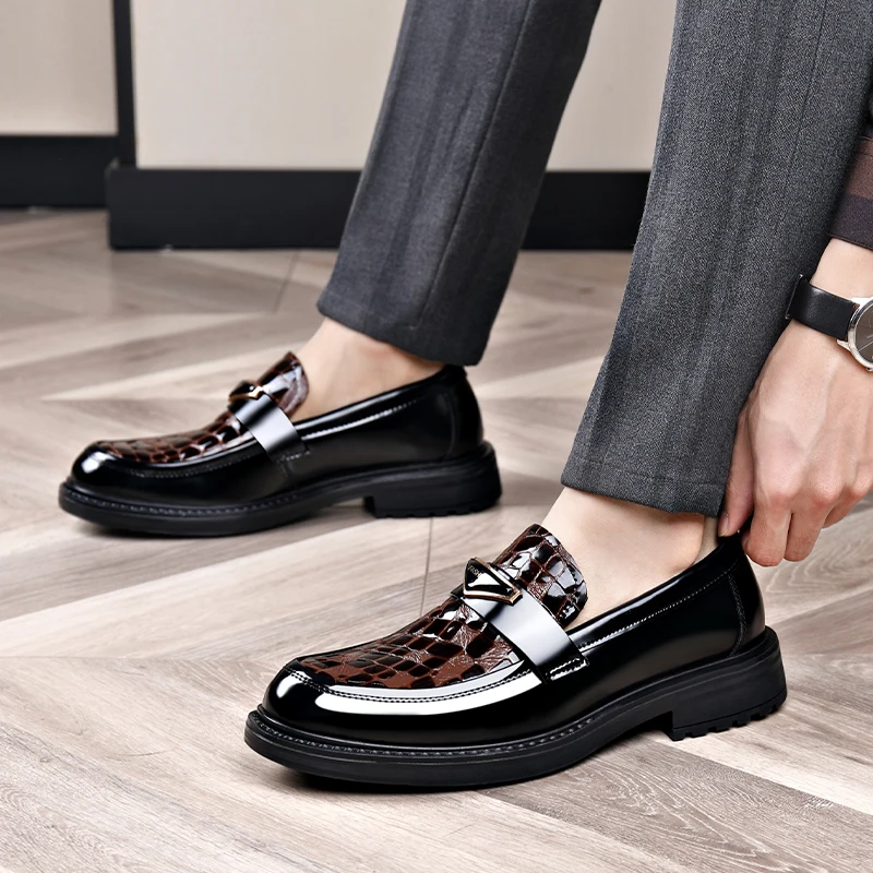 Мужские летние туфли Advanced Bean повседневные кожаные новая обувь для вождения с