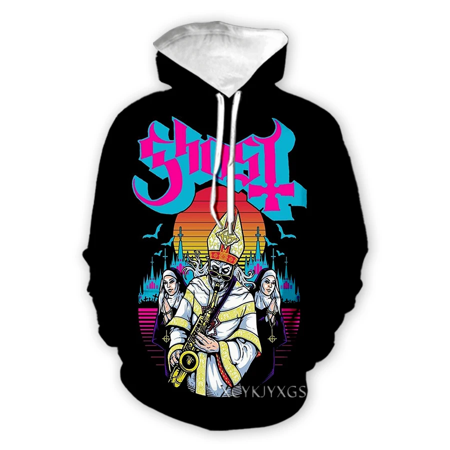 Phechion новинка Мужская/женская одежда с 3D принтом призрака модная Толстовка