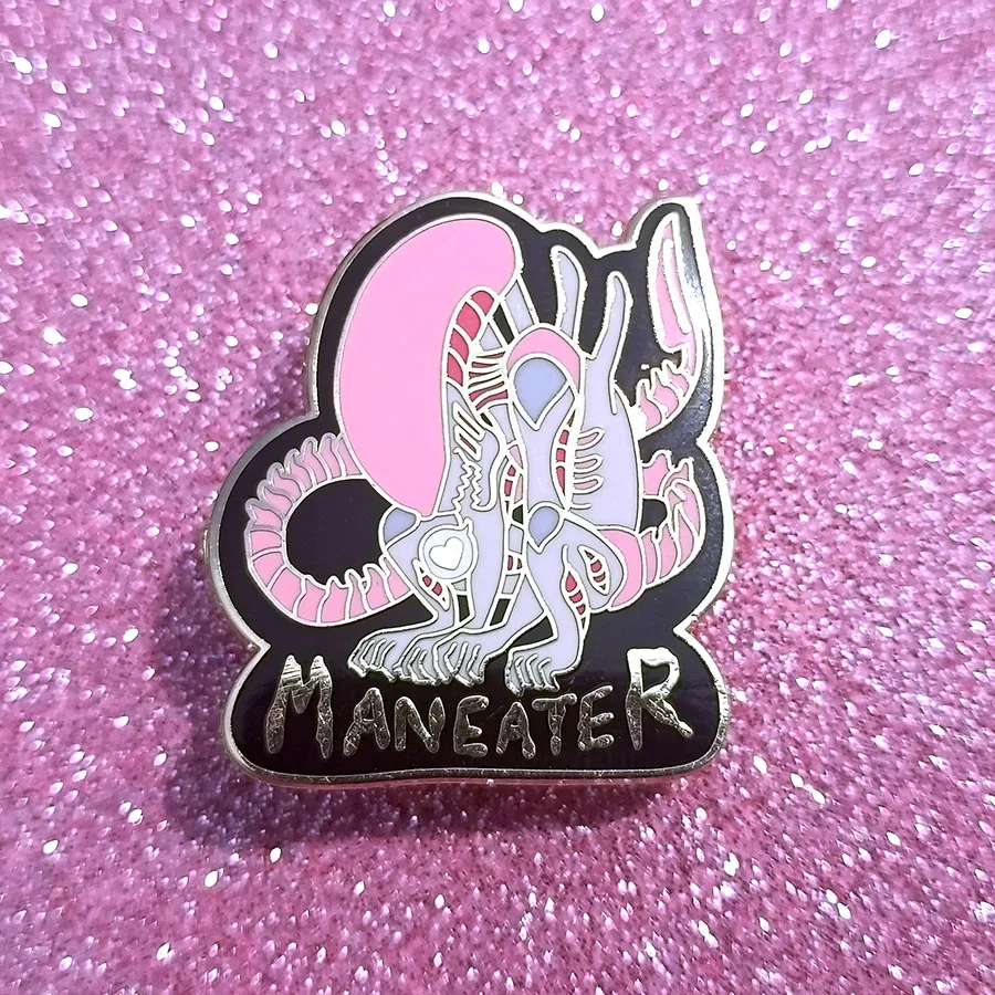 Женская Брошь в виде инопланетянина розовая брошь форме аксессуар для