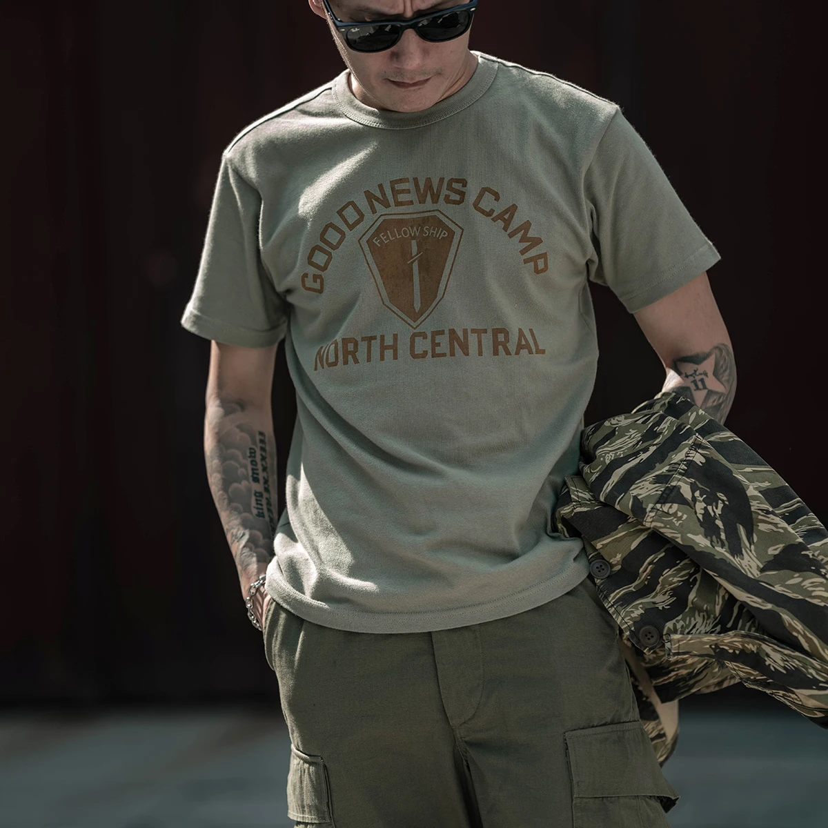 

2022 NON STOCK Good News Camp T-Shirt Streetwear 100 Cotton Tee Shirts For Men