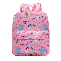 pink unicorn backpack for girls children school bags kawaii kindergarten bag kids cartoon bookbag gift purple breathable mochila