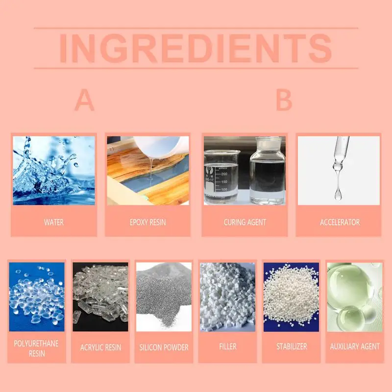 Комплект из эпоксидной смолы 1:1 AB прозрачный отвердитель для художественного