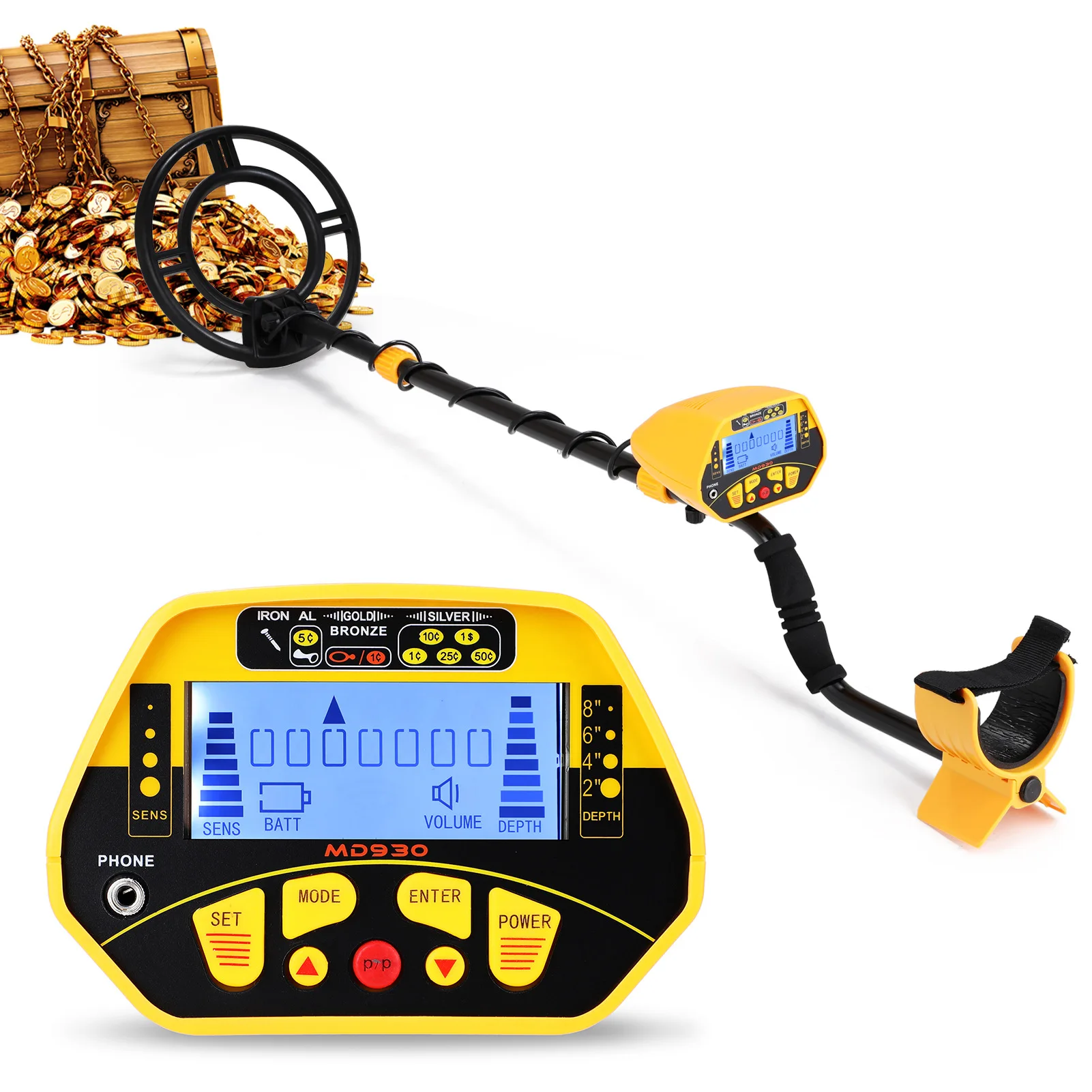 

MD930 Underground Metal Detector High Sensitivity Precise Positioning Backlight Industrial Metal Detectors