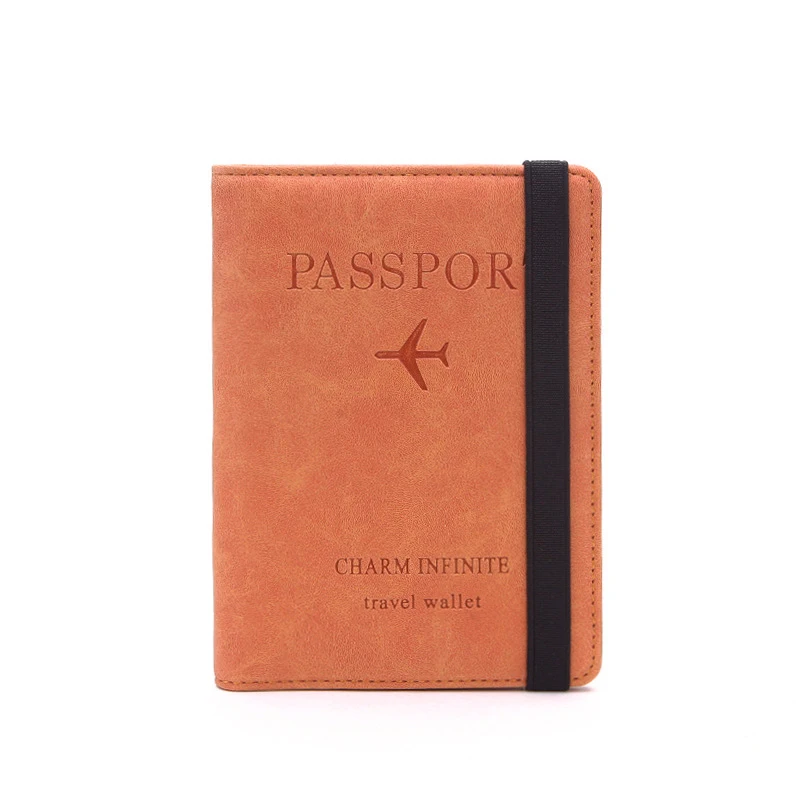 PU RFID Passport Cover Credit ID Card Wallet Waterproof Document Business Bandage Passport Holder Travel Multifunction Protector