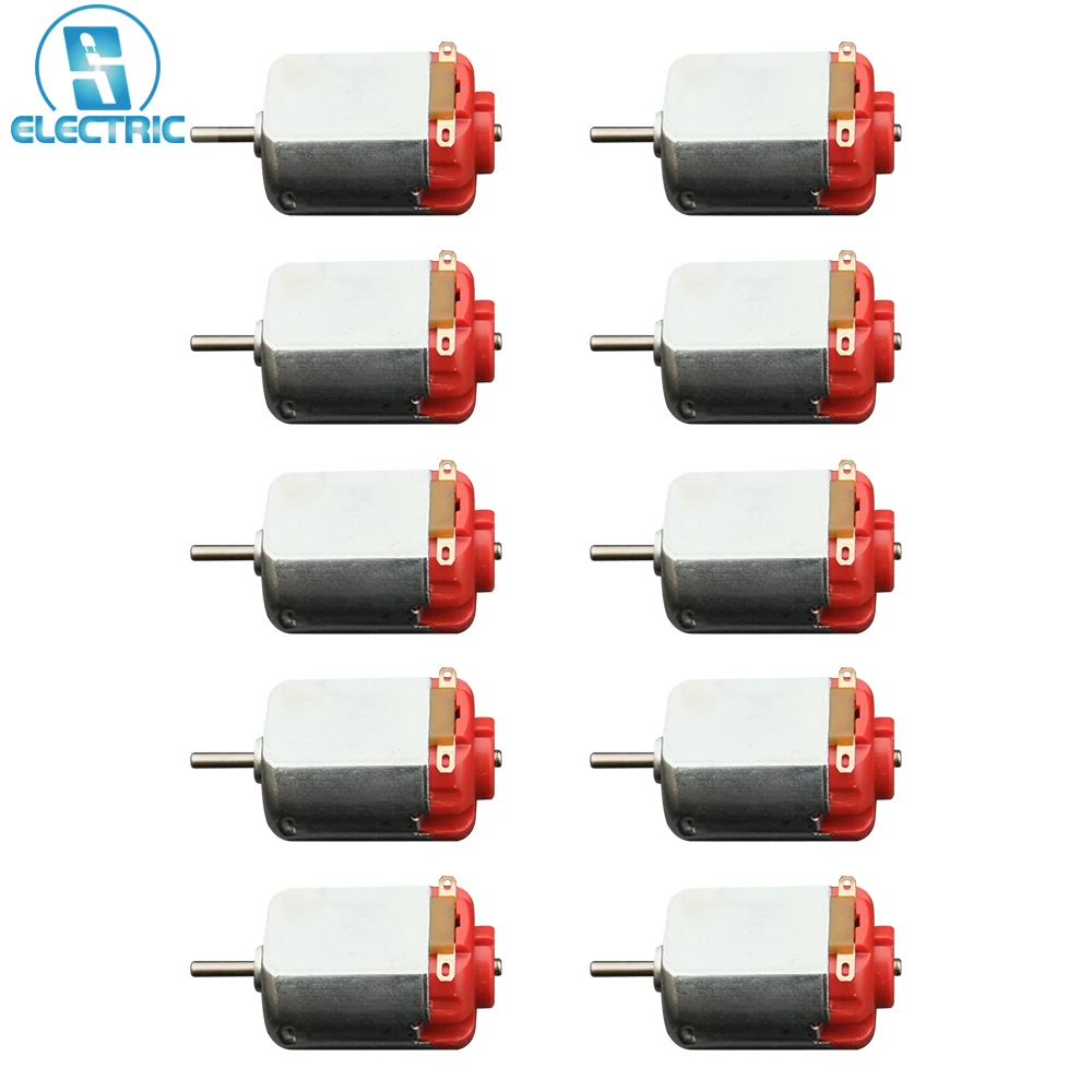 10pcs DC Micro 130 Motor 3V 16500rpm 1.3A Electric Motor Science Experiment for Toy/4WD
