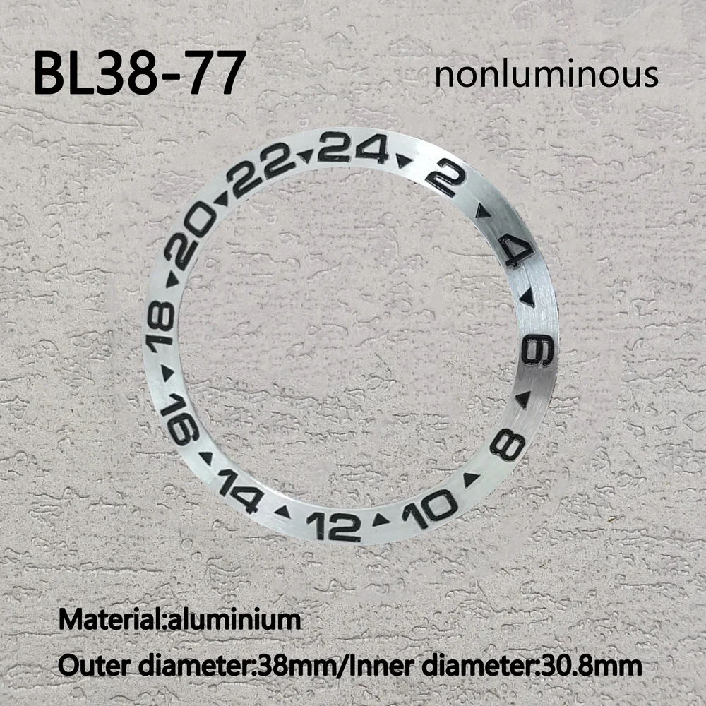 Watch accessory 38mm ceramic watch ring mouth suitable for GMT/SUB/SSeamaster watch insert suitable for 40mm men's watch accesso