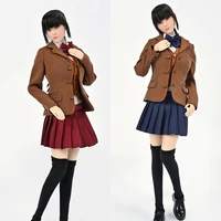 tct 022 16 female soldier jacket gothic jk uniform harajuku mini high waist pleated skirt vest for 12%e2%80%98%e2%80%99 action figure model