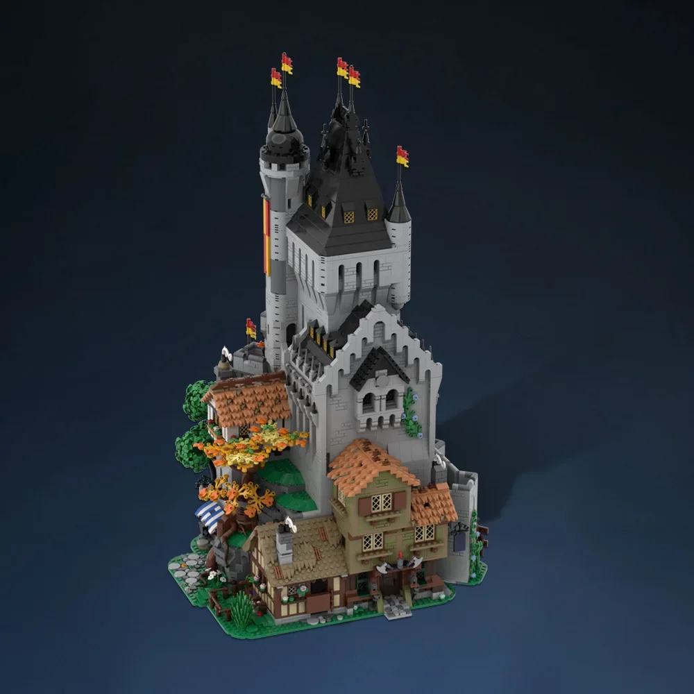 Конструктор MOC классический Львиной Knightseds модель высокой башни средневековые