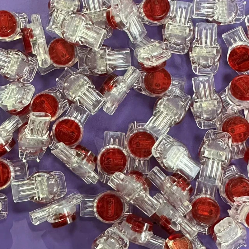 100 pcs Original UY K3 Three-wire multiplexed three-core fast Connect wiring telephone network cable crimping quick connector