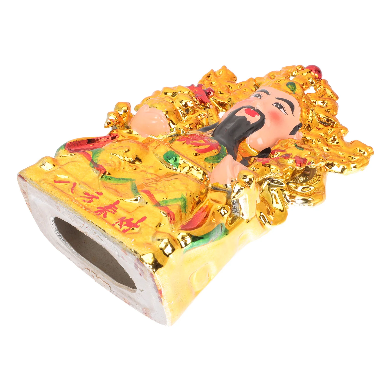 

Statue God Wealth Figurine Chinese Feng Shui Caishen Good Fortune Lucky Decor Shen Guan Car Ornament Cai Luck Gong Dashboard