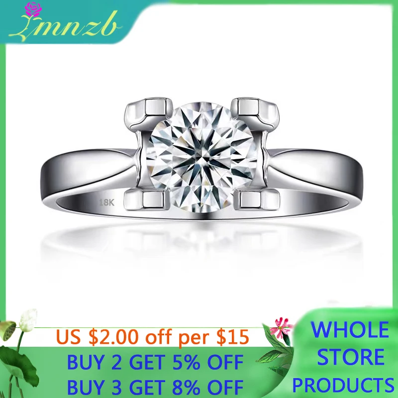 

Оригинальное кольцо из белого золота 18 карат с сертификатом, роскошные обручальные браслеты с цирконием и бриллиантами для невесты, женски...