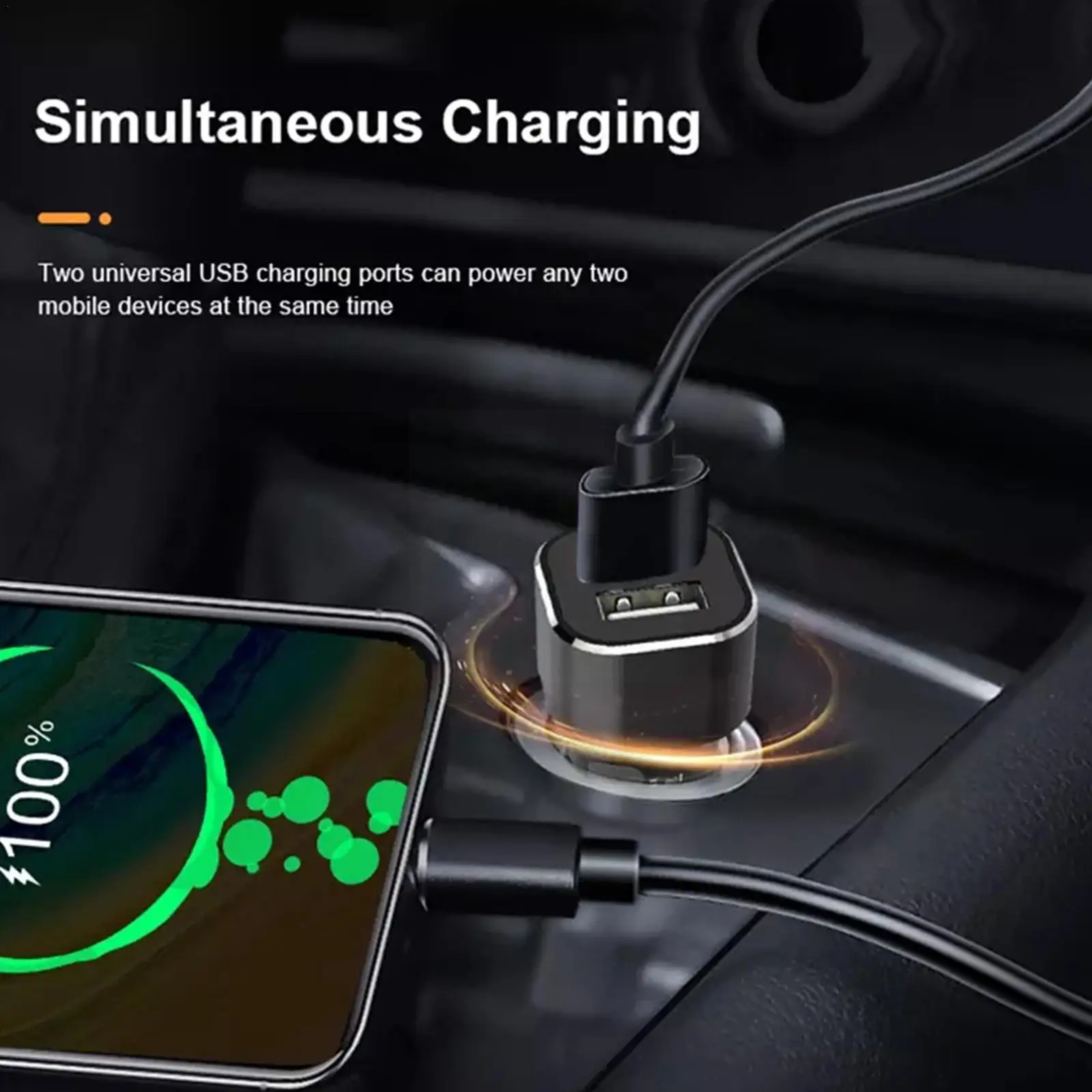 

Qc3.0+2.4a Dual Usb Car Charger Lcd Display 12-24v Fast Usb Socket Lighter Power Charger Cigarette Upgraded Auto Adapter L2h6