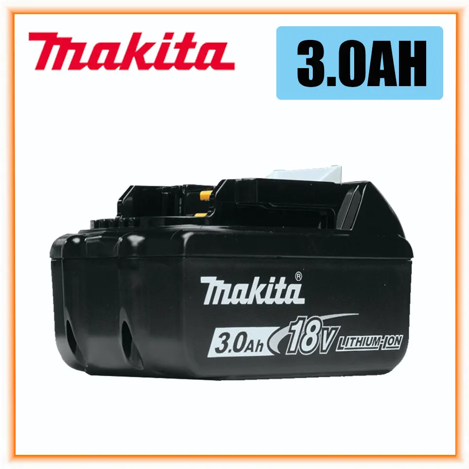 

3000mAh 100% Original Makita 18V 3.0Ah Rechargeable Power Tools Battery with LED Li-ion Replacement LXT BL1860B BL1860 BL1850