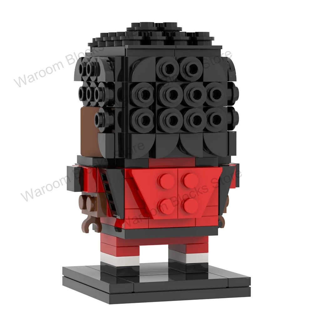 MOC7263 MJ Jackson Brickheadz King Of Pop Rock Star Singer Совместимая фигурка строительные блоки игрушки