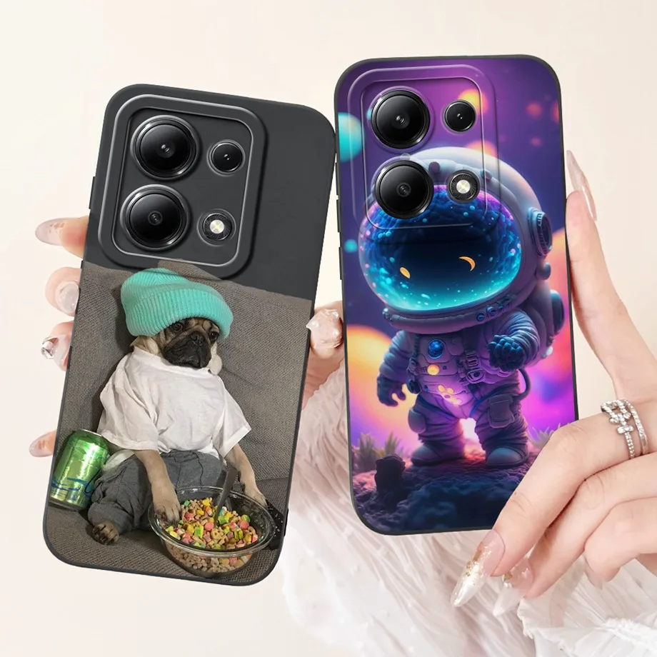 Чехол для телефона Xiaomi Redmi Note 13 Pro Plus мягкий матовый Силиконовый чехол Note13 4G