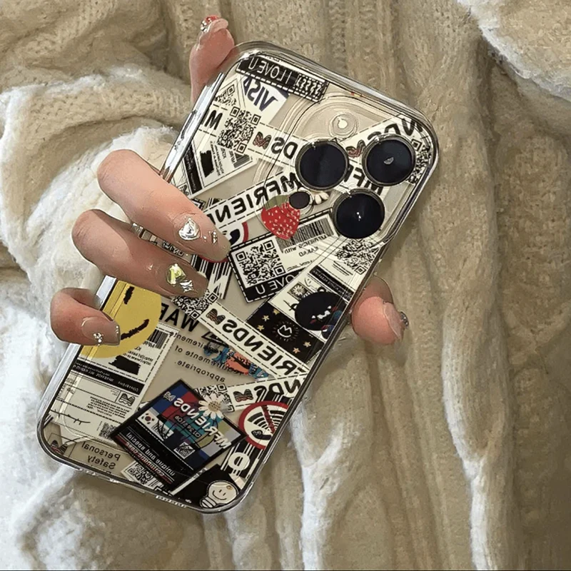 Наклейка в виде газеты для OPPO A3 A60 A57 A38 A79 A58 A98 A5 F9 F11 A94 A92 A76 A74 A73 A54 A53 A31 A15 2020 Pro