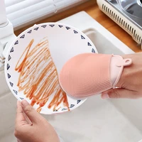 silicone dishwashing brush multifunctional non stick oil household decontamination gloves dishwashing artifact for kitchen