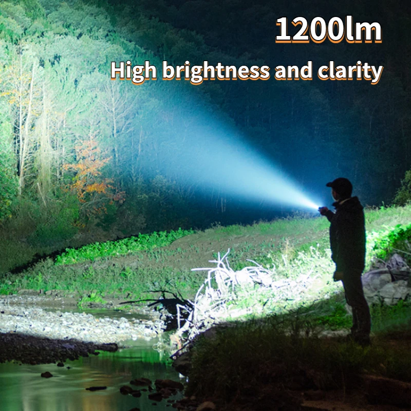 DELITOOL яркий фонарик заряжаемый супер для дома и улицы фотовспышка с большим