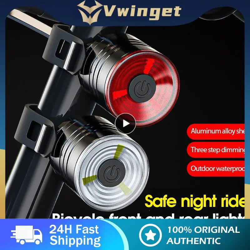 

Waterproof Bike Bicycle Rear Tail LED Helmet Cycling FlashLight Safety Warning Lamp Cycling Safety Warning Light Bike Tool