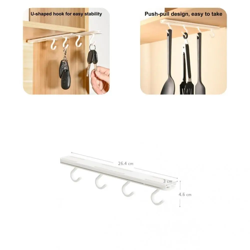 

Pull-out Reusable Noise-free Upside Down Towel Rack Household Supplies