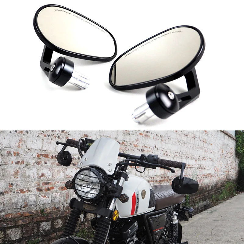 

Universal Motorcycle Mirror Handlebar End Side Rearview Mirrors FOR KAWASAKI ER4N ER6N ER6F NINJA 250 ABS NINJA 400 FOR HONDA