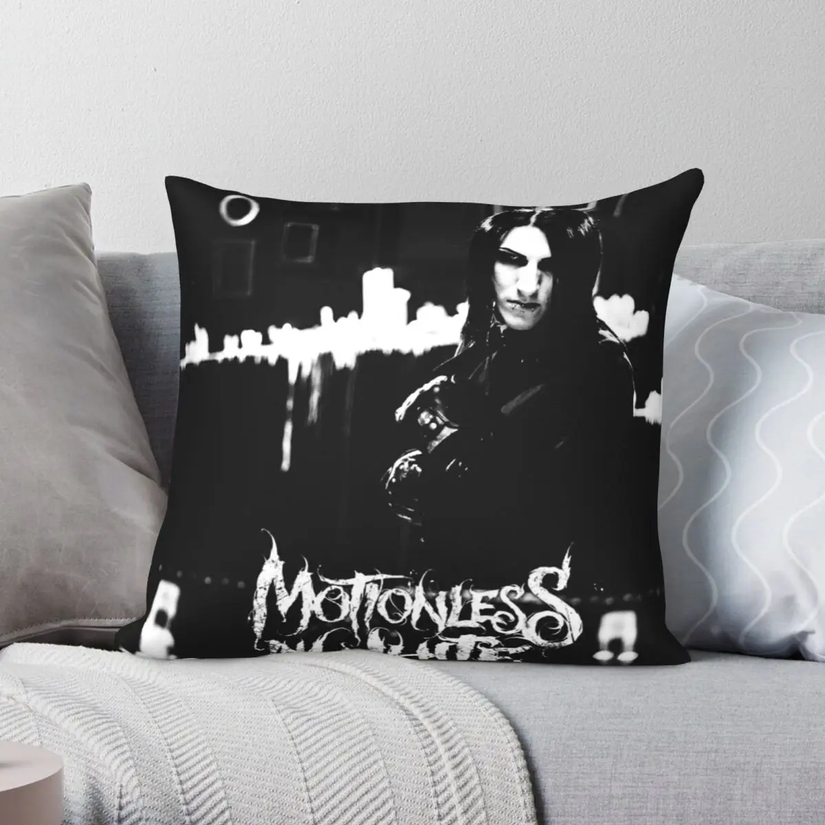 

CHRIS MOTIONLESS Square Pillowcase Polyester Linen Velvet Printed Zip Decorative Bed Cushion Cover
