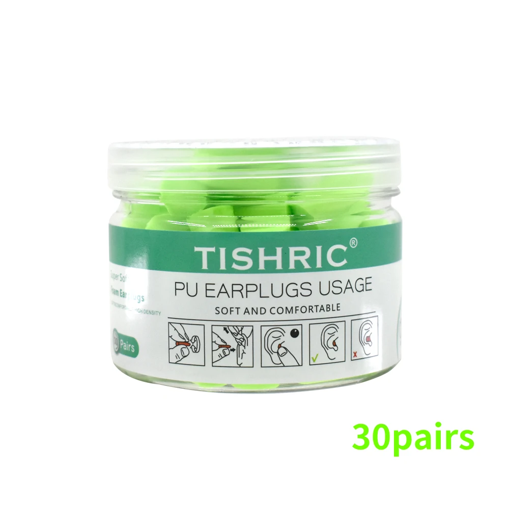 

60PCS Ear Plugs Noise Cancelling 35.5db Earplugs Sleep Sound Insulation Ear Plug Sponge Anti-Noise Reduction Plugs For Sleeping