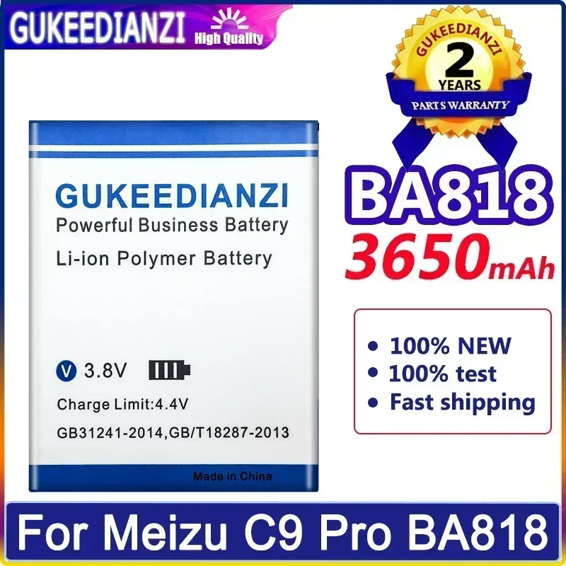 Аккумуляторы для мобильных телефонов meizu 16 16TM 16TH/M6 Mini M6Mini/Note 9 M9 Note 9/C9 pro C9pro BA818
