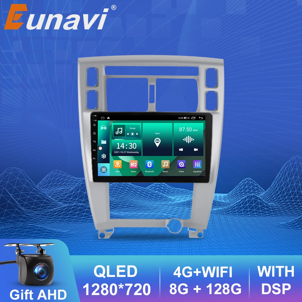

Eunavi 8G 128G 2 din Android Auto Radio For Hyundai Tucson 2006 - 2013 2008 Carplay 4G Car Multimedia Player GPS 2din autoradio