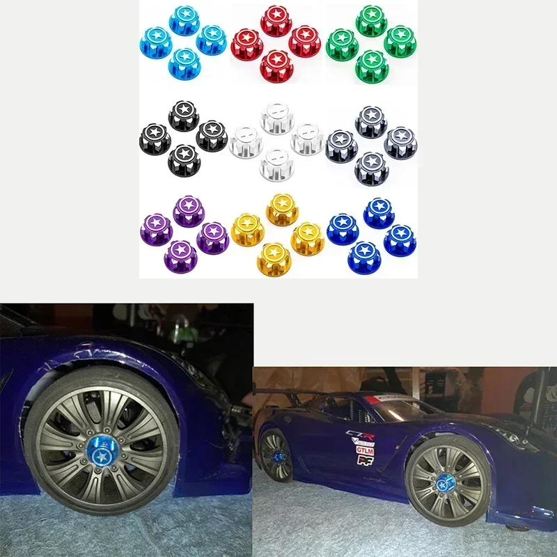 4 шт. алюминиевые гайки 17 мм для RC автомобиля TRX X-Maxx