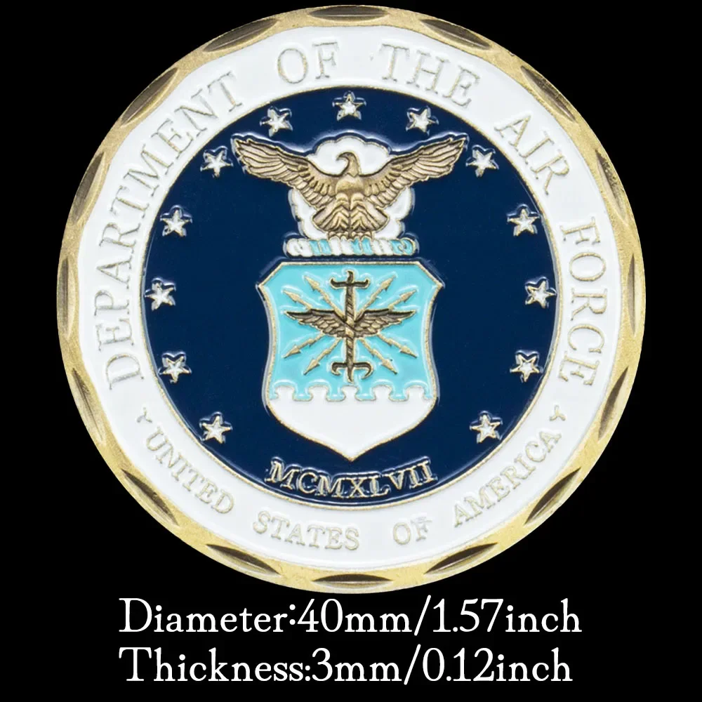 Военная сувенирная монета Департамент ВВС Honor Challenge медная коллекционная