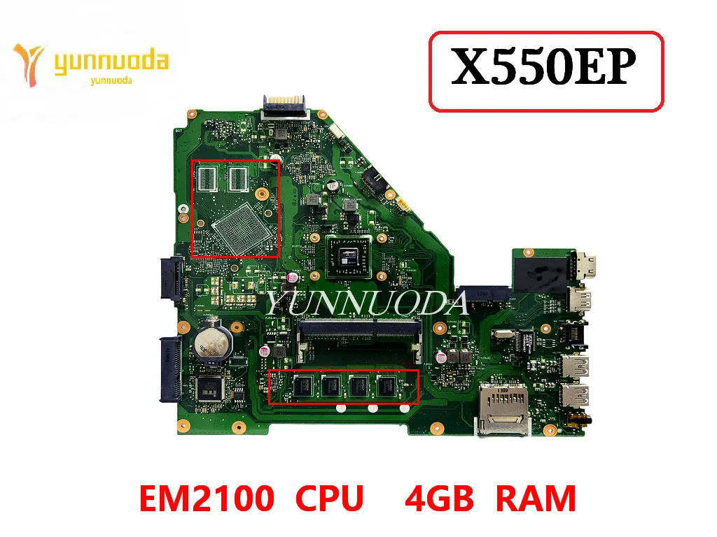 X550EP для ASUS x550ep x550ea x550ep x550e x552e материнская плата для ноутбука E2100 ЦП 4 Гб ОЗУ DDR3 100% протестирована